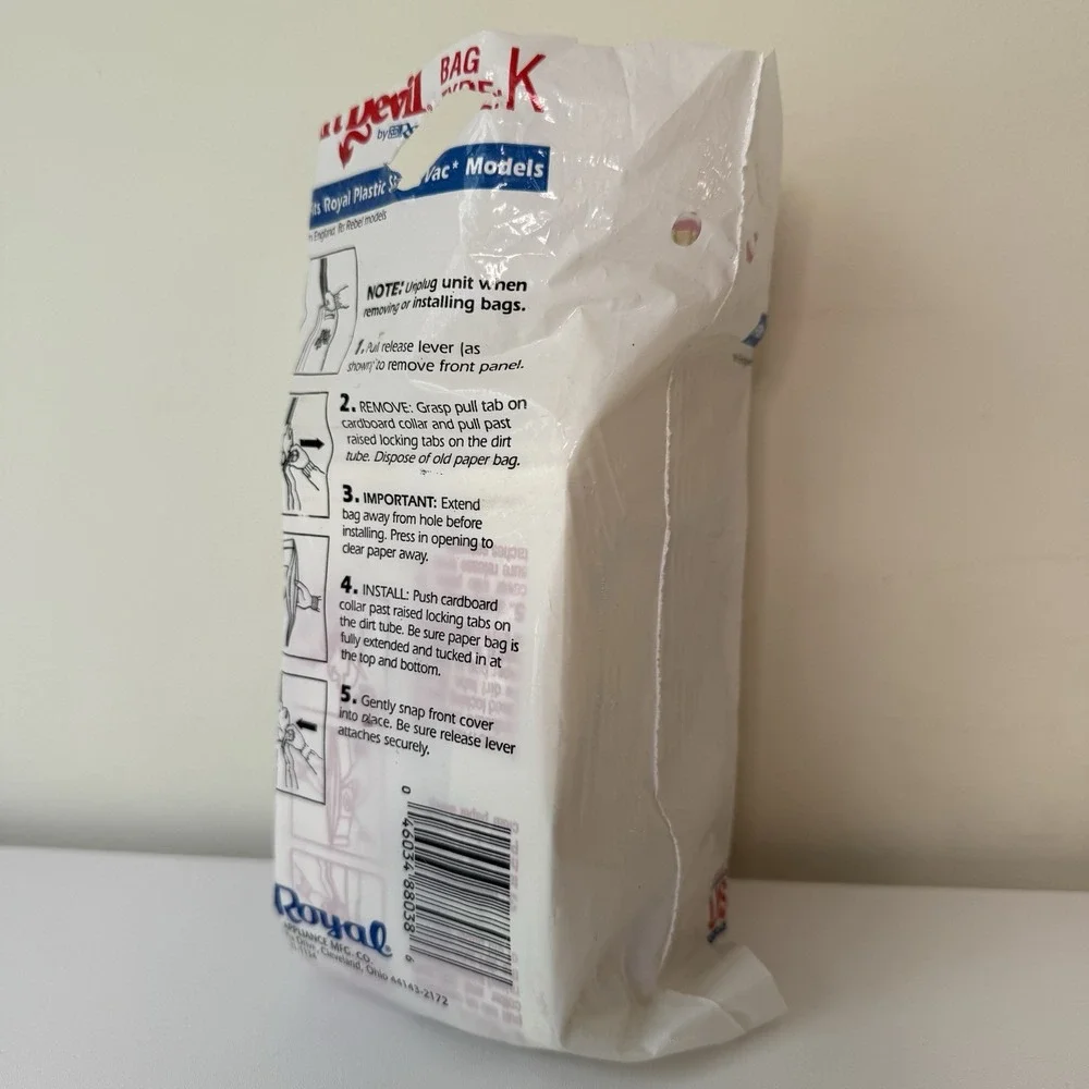 Dirt‎ Devil Type K Vacuum Cleaner Replacement Bags For STICK VAC 9/10 Included